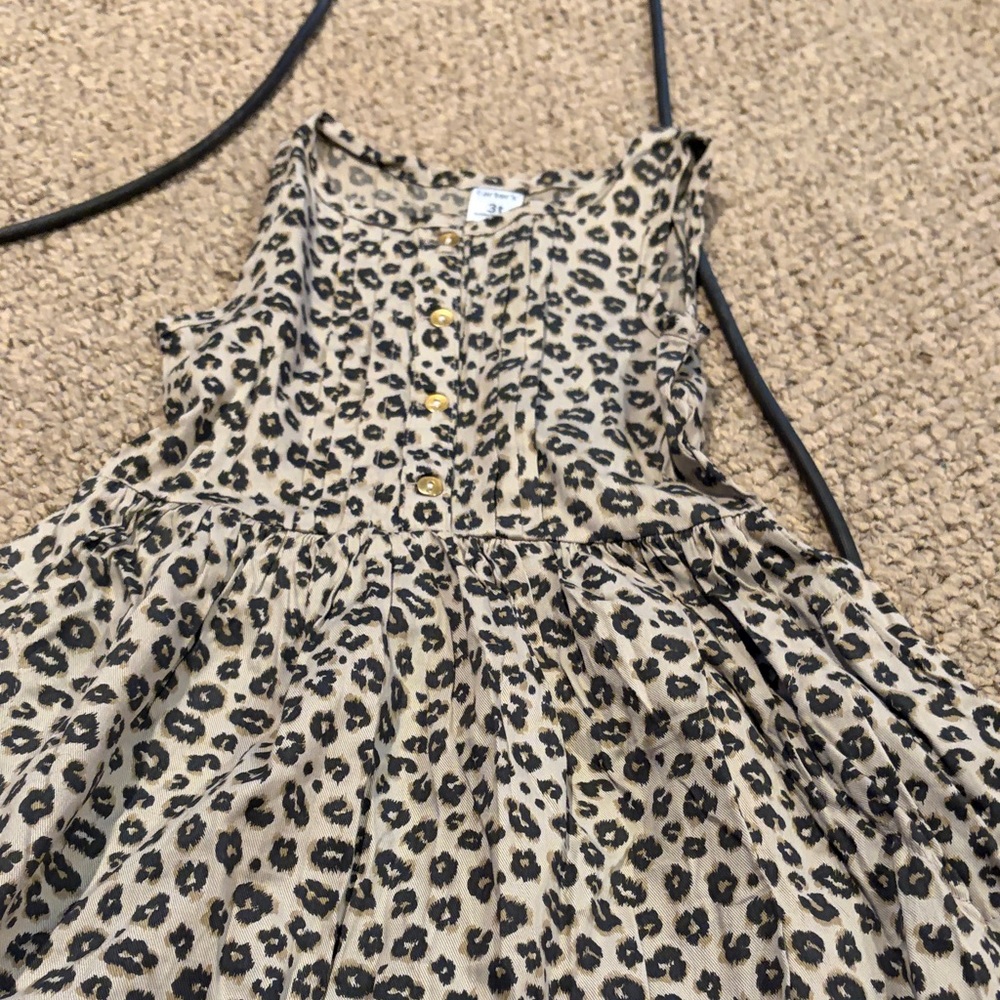 Leopard Print Belted Dress